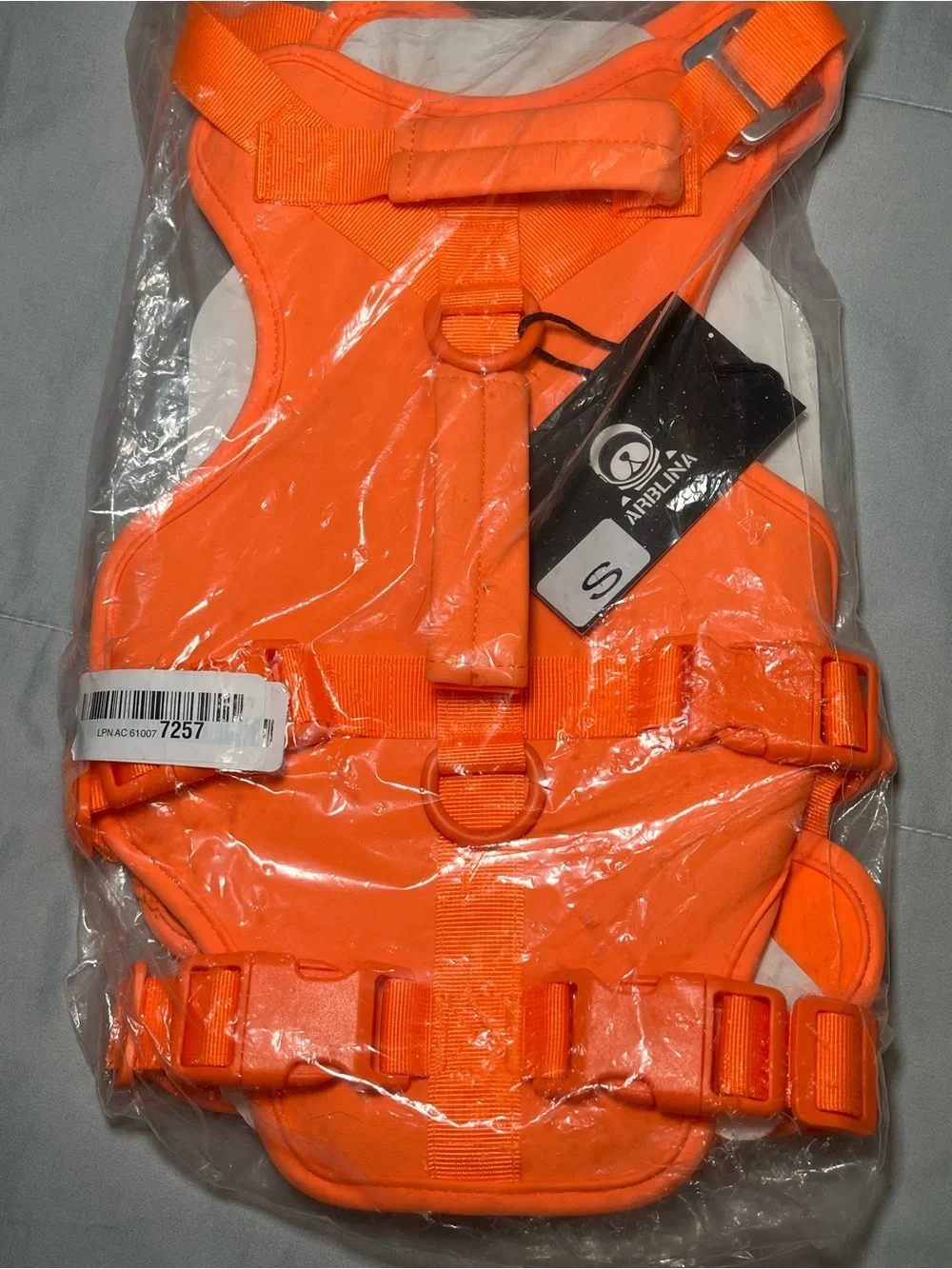 New Dog Orange adjustable Harness - Small